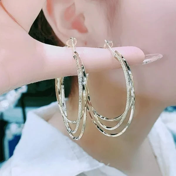 🎁2024-Christmas Hot Sale🎁Multi-layer Hoop Earrings