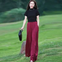 High Waisted Loose Pants Comfortable Wide Leg Pants