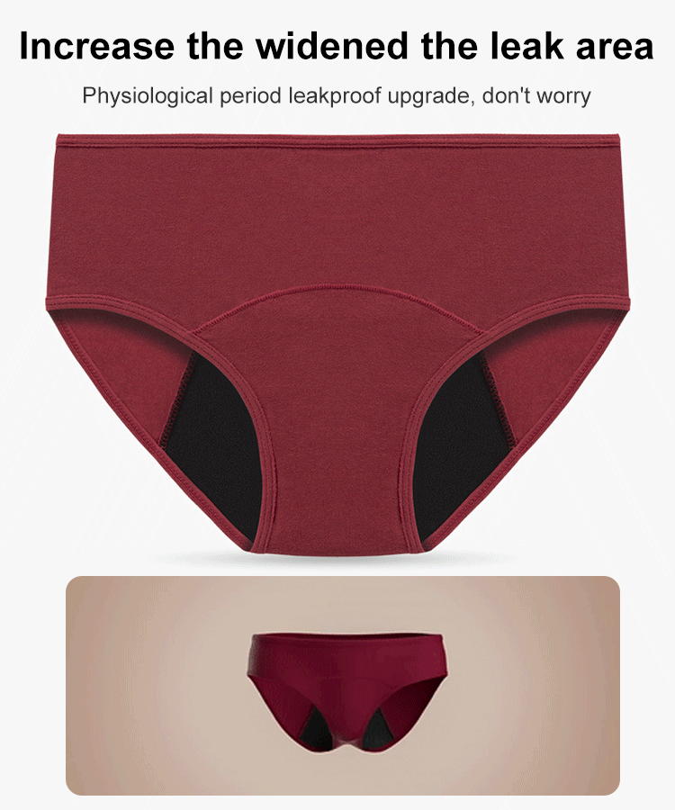 Plus Size High Waist Leak Proof Panties
