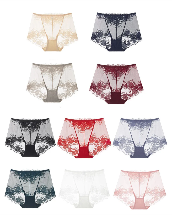 Womens silk lace handmade panties