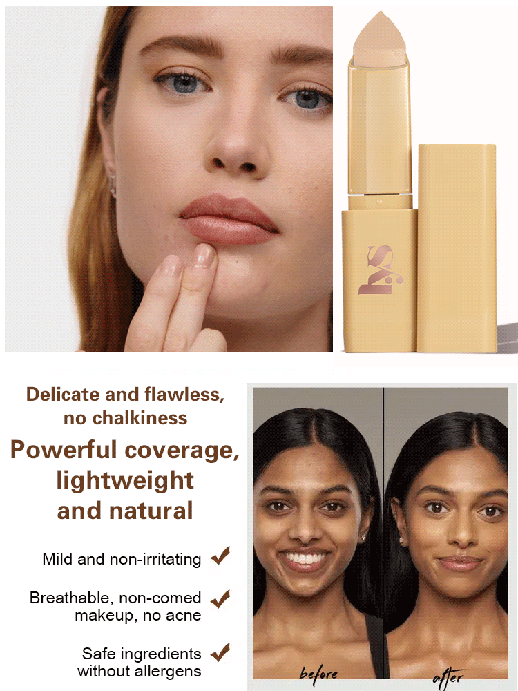 Waterproof and sweat-proof concealer foundation stick