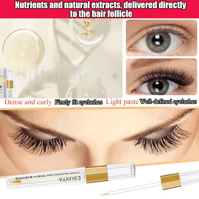 Natural curling eyelash growth serum