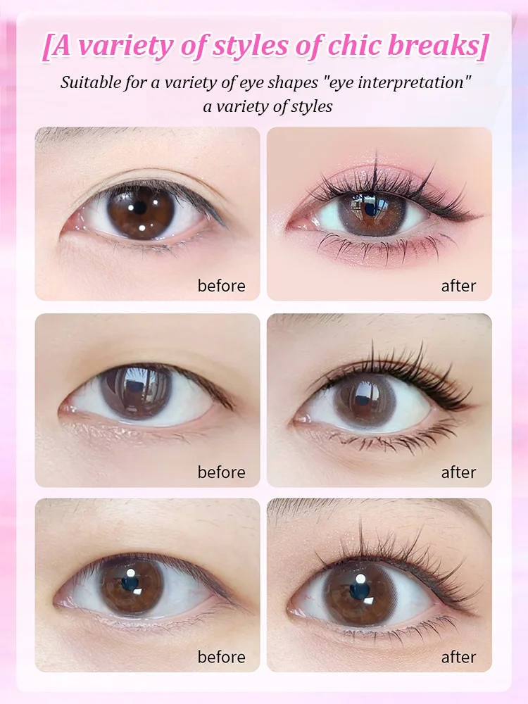 Ten rows of large capacity glue free removable false eyelashes