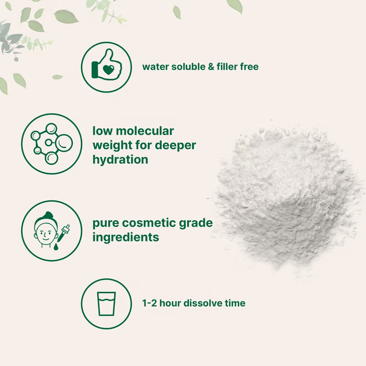 Micro Ingredients Hyaluronic Acid Powder DIY Facial Serum Skin Hydration Care Formula