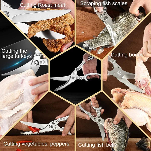 （🎅 🎁2024-Christmas Hot Sale🎁-48% ）-Heavy Duty Stainless Steel Bone-Cut Scissors