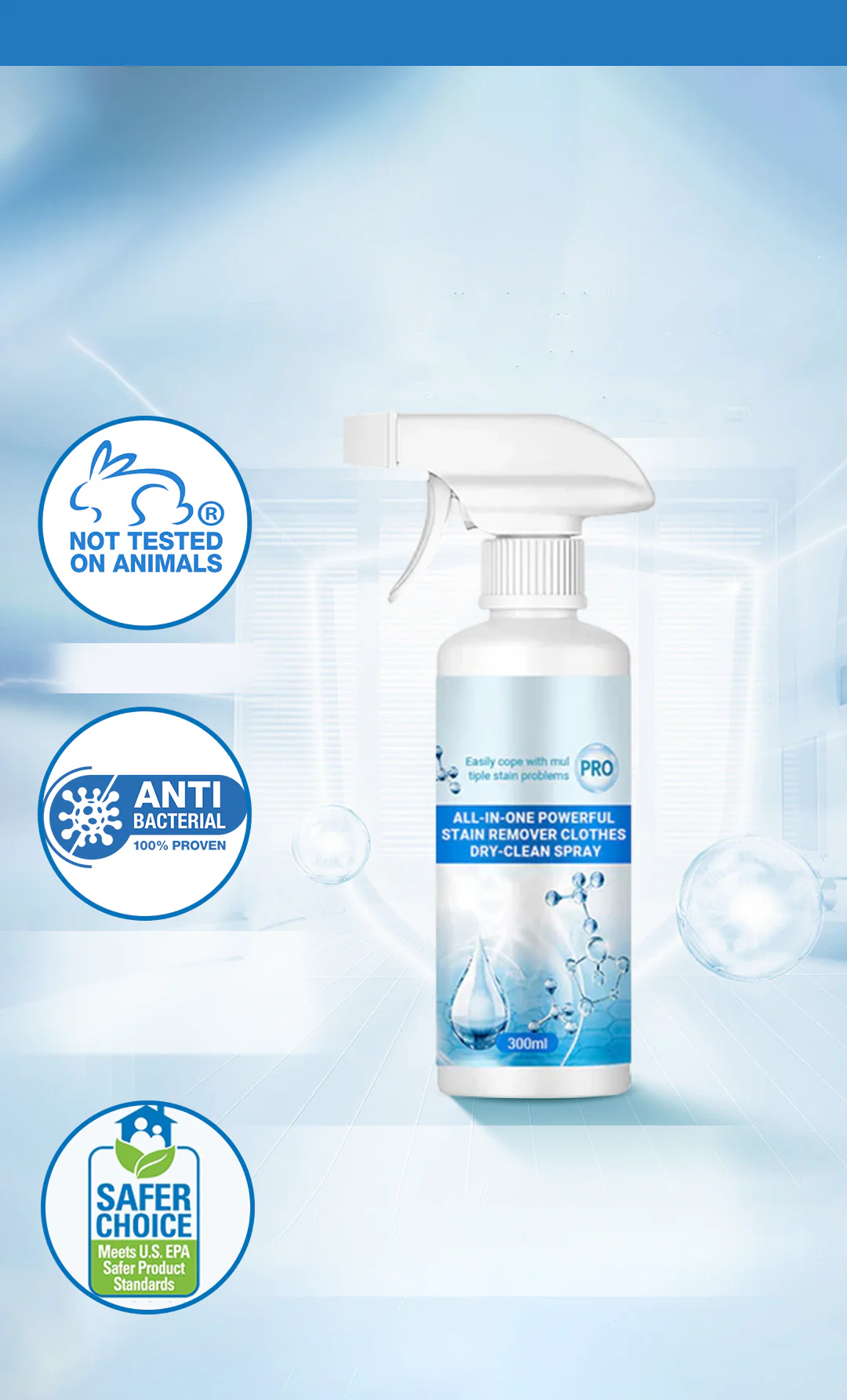 Laundry Stain Removal Dry Clean Spray