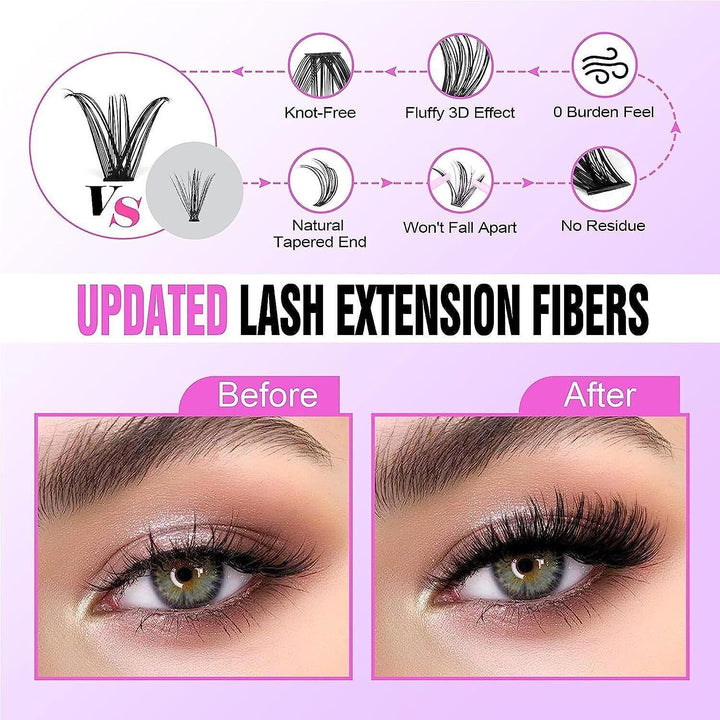 30D/40D Reusable Self Adhesive Eyelashes