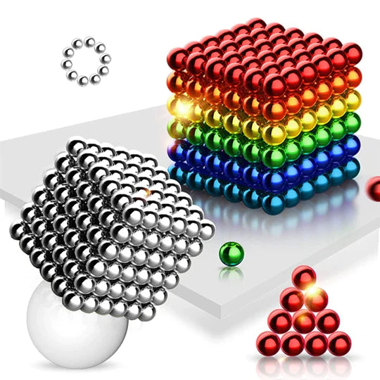 Multicolored Digit Dots 216 pieces magnetic balls