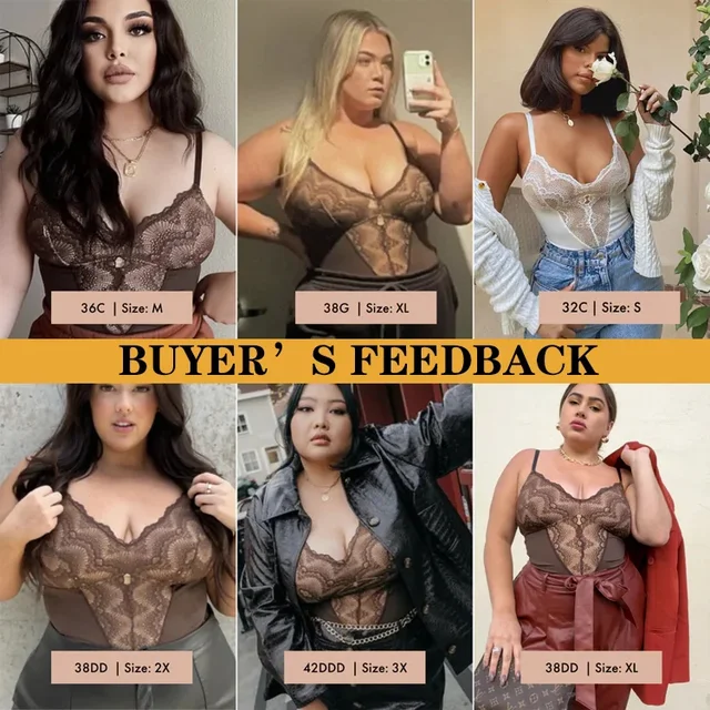 2024 summer Sexy Lace Tummy Control Bodysuit