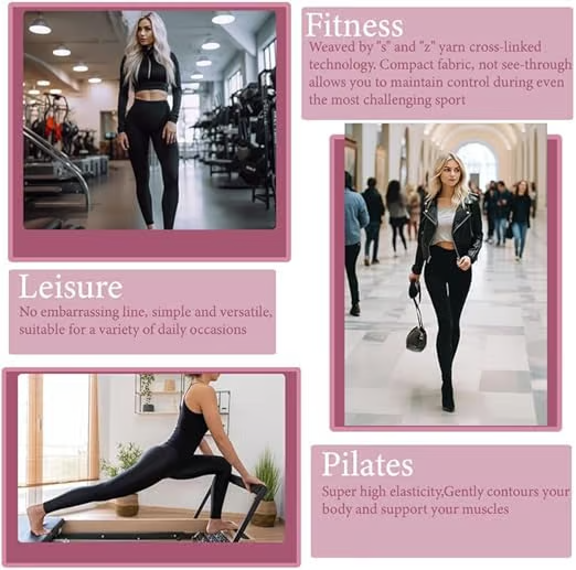 High Waisted Tummy Control Side Pocket Shaping Training Leggings