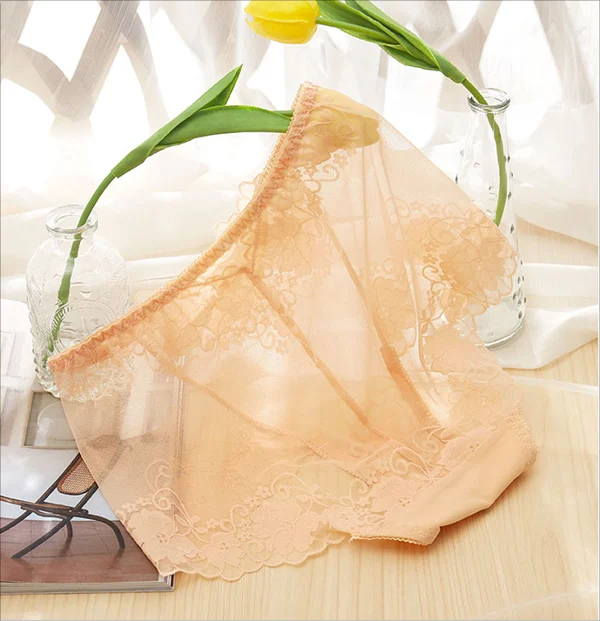 Womens silk lace handmade panties