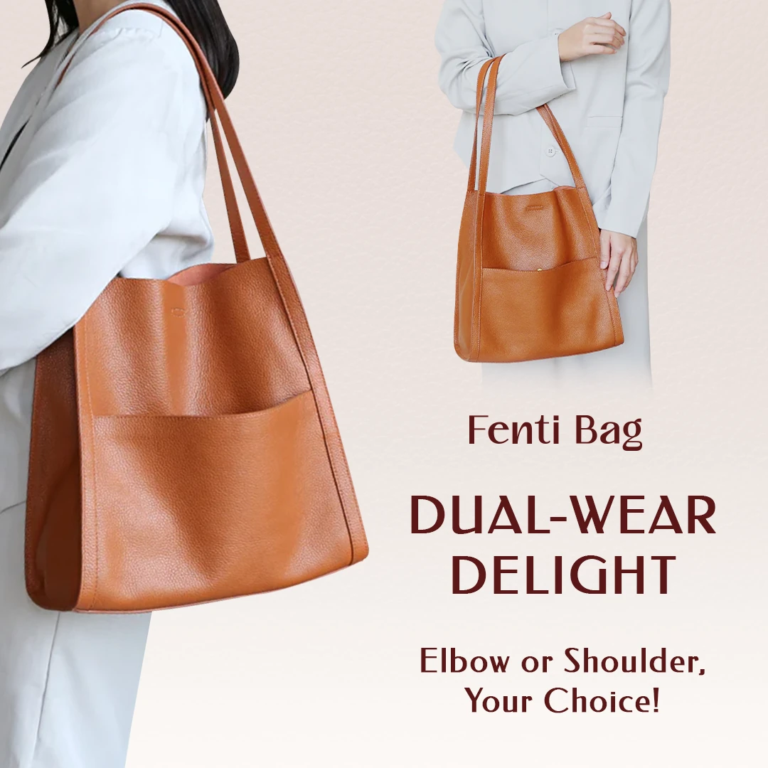 Hand sew Durable Leather Shoulder Bag