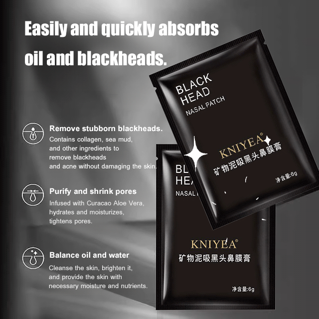 Mineral Mud Blackhead Removal Nose Pore Strips