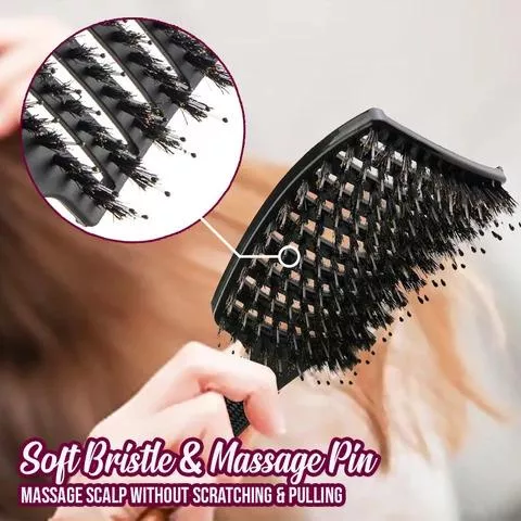 🔥BUY 1 GET 1 FREE LAST DAY🔥DETANGLER BRISTLE NYLON HAIRBRUSH