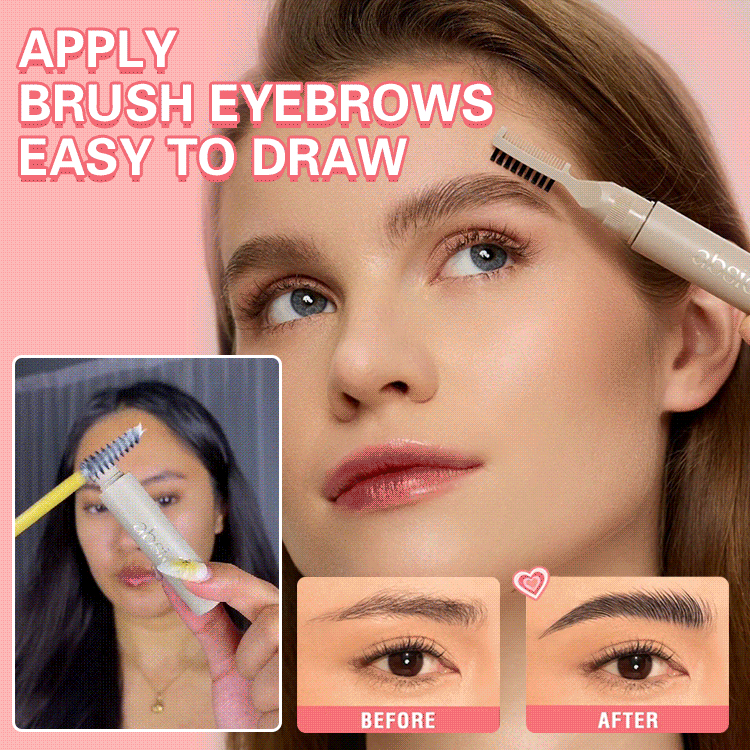Natural three-dimensional double-ended eyebrow shaping cream