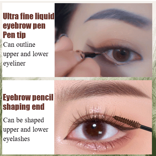 3D double end liquid eyebrow pen