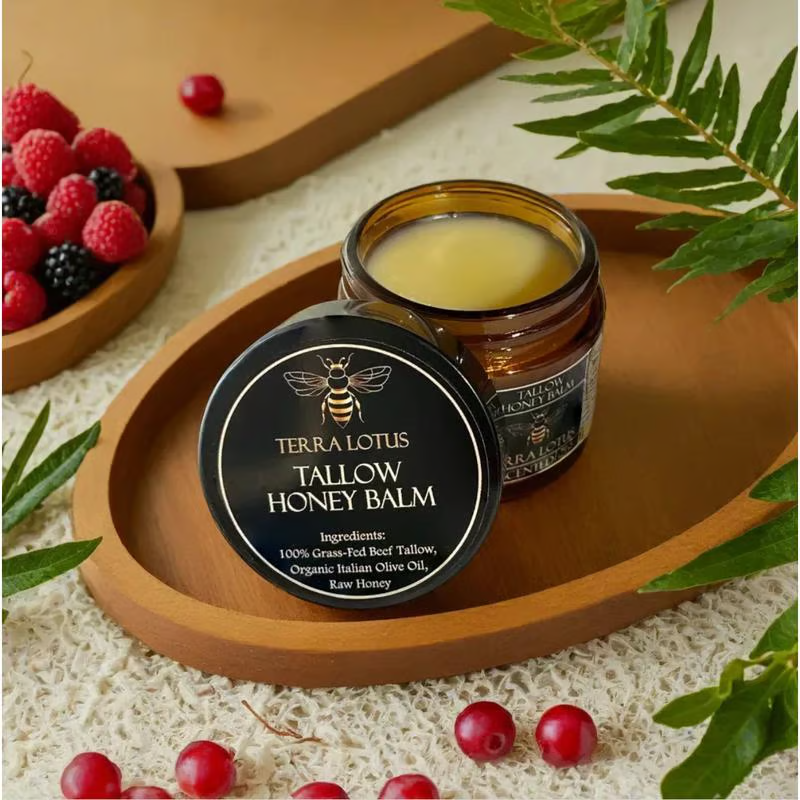 Beef Tallow and Honey Balm for Skin
