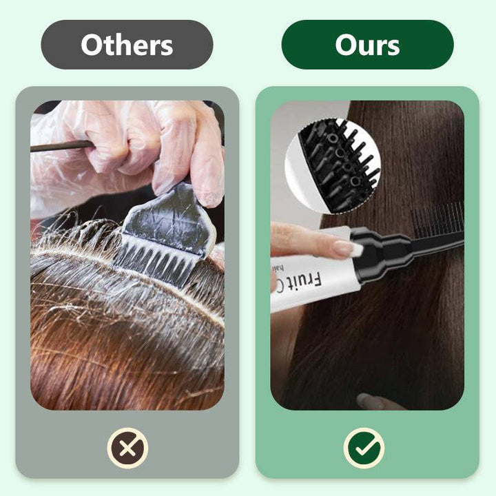 Plant Extract Hair Color Cream with Comb