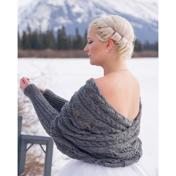 Knitted Wrap Shrugs For Women