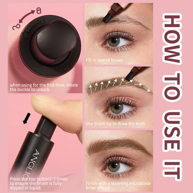 Waterproof quick drying natural coloring eyebrow dye