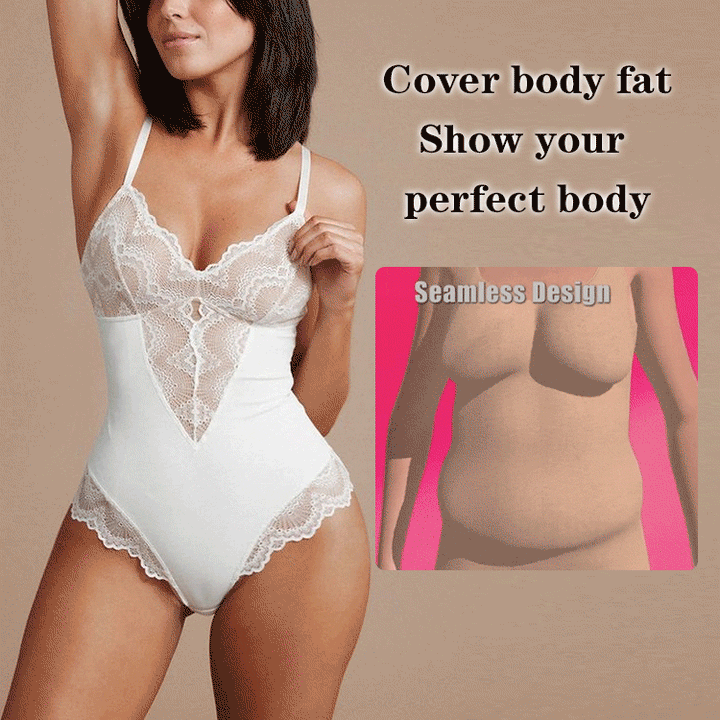 2024 summer Sexy Lace Tummy Control Bodysuit