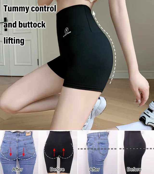 Tummy control and buttock lifting two-in-one shark shorts