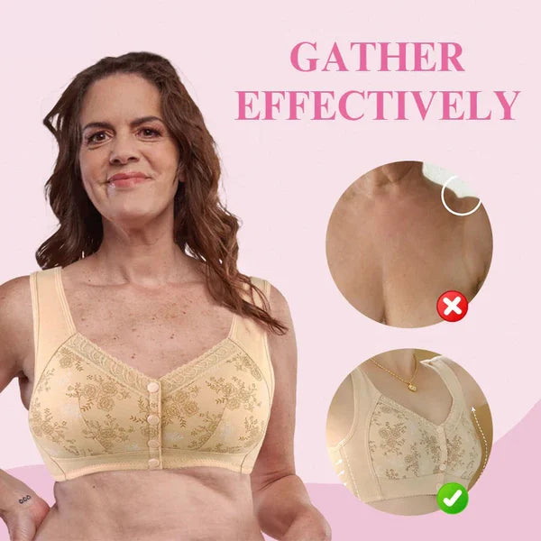 🔥 49% OFF-2024 New Cotton Front Closure Bra