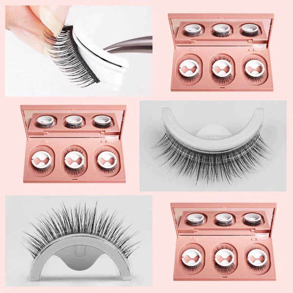 Glue free self adhesive false eyelashes