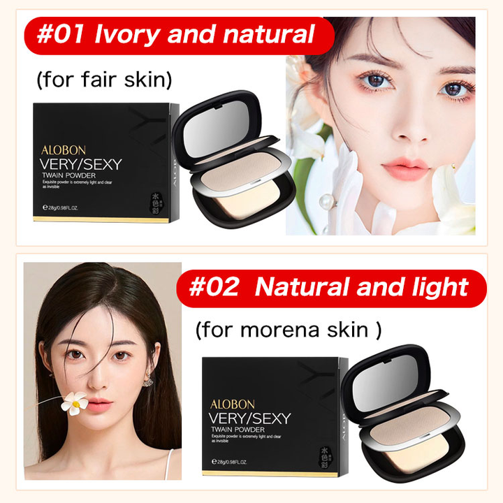 2 in 1 Oil Control Powder Waterproof and Sweatproof