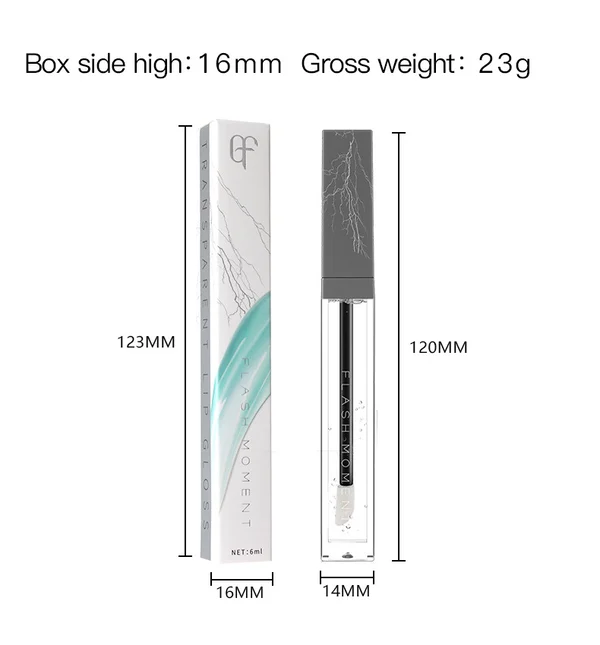 FlashMoment Transparent Lip Gloss Moisturizing Glass Lips Makeup