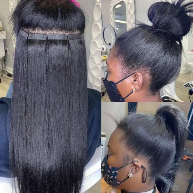 Seamless Injected Hand-Tied Invisible Tape In Hair Extension