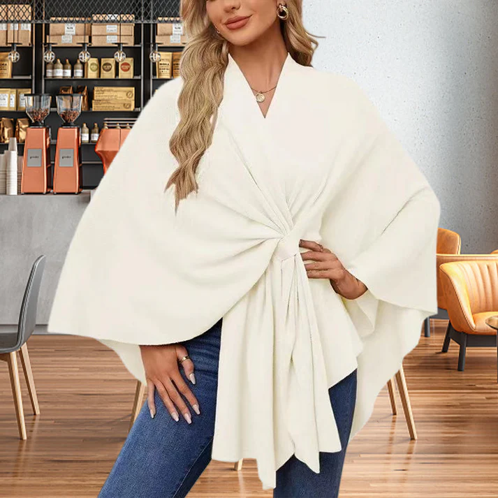 Womens Cross Front Shawl Wrap
