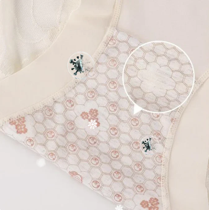Womens High-Waist Lace Seamless Stretch Silky Underwear