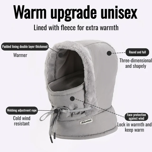 Cycling hat padded and thickened windproof winter warm cap