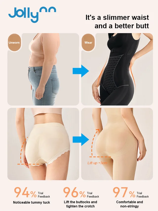 Seamless slimming one-piece body shaper