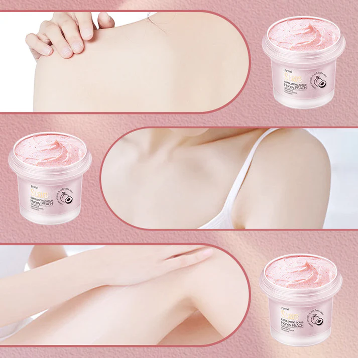 Peach Brightening Exfoliating Body Scrub