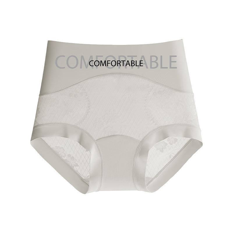 High waist seamless lace panties