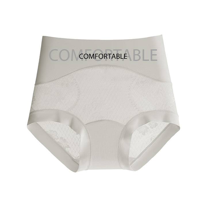 High waist seamless lace panties