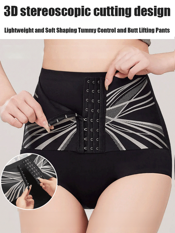 Fashionable waist buttoned tummy shaving pants