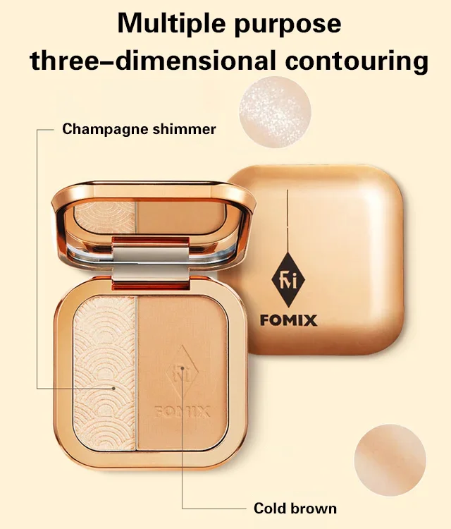 FOMIX two-color highlighter contouring plate