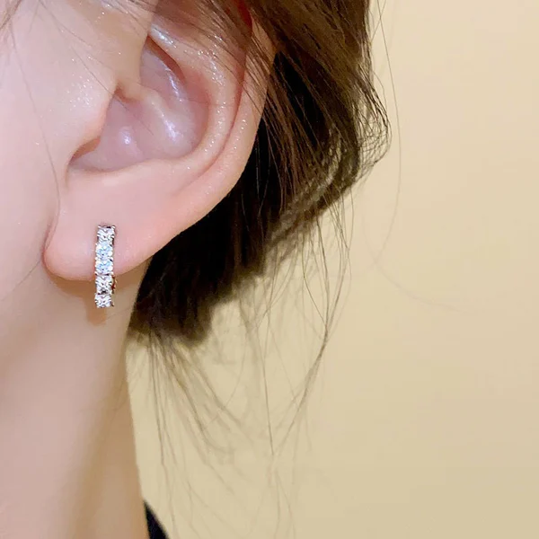 copper plus zircon Earrings