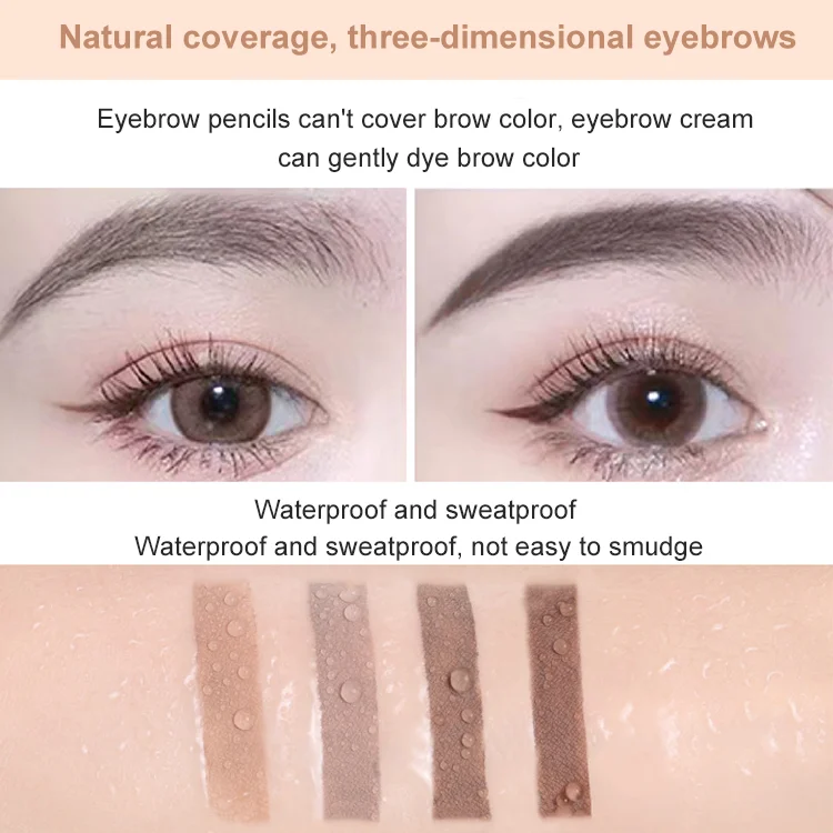 Waterproof long lasting eyebrow cream