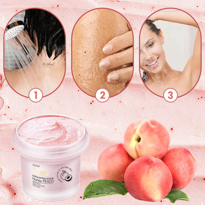 Peach Brightening Exfoliating Body Scrub
