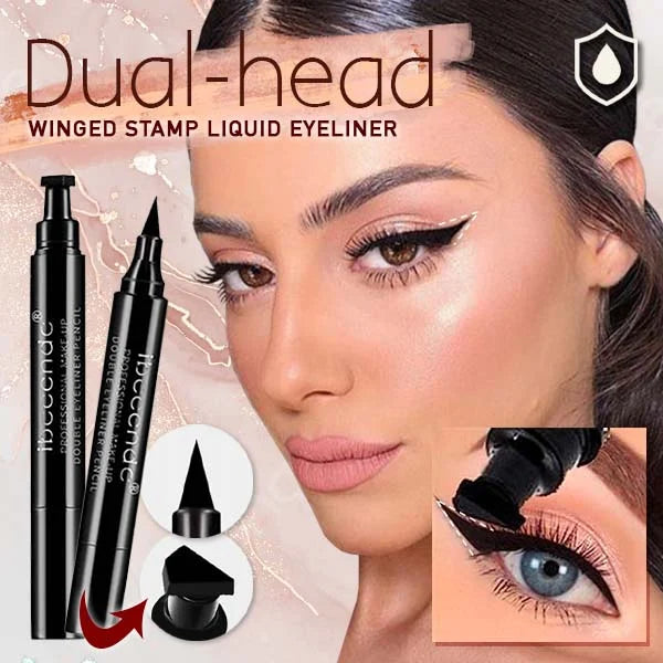 2024 Hot Sale Now🔥Dual-head Winged Stamp Liquid Eyeliner