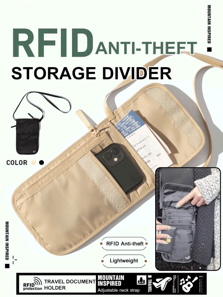 Multifunctional Anti-theft Travel Document Bag