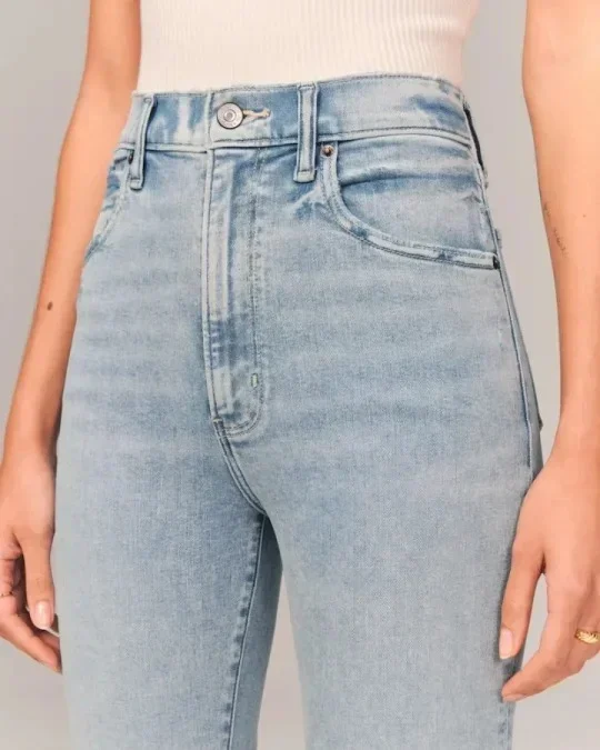 Womens 2024 Summer Ultra High Rise Stretch Flare Jean