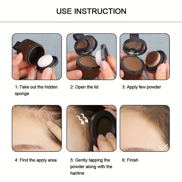 Hairline Powder Instantly Conceals Hair Loss Root Touch Up Hair Powder