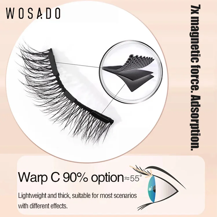 natural soft magnetic false eyelashes