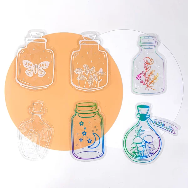 Adsorption Rainbow Glass Window Stickers