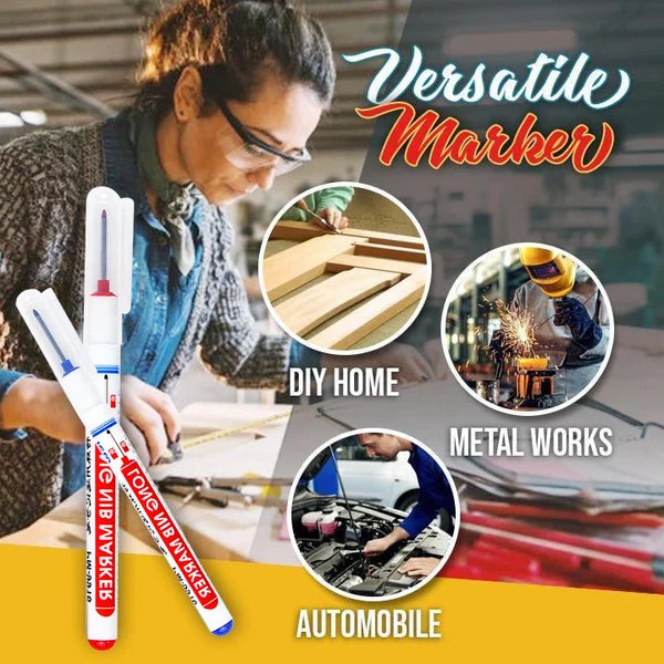 (🎅🎁2024-Christmas Hot Sale🎁-49% OFF) Long Head Deep Hole Marker & (3PCS/SET)